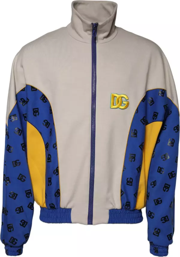 Multicolor Polyester Full Zip Bomber Jacket
