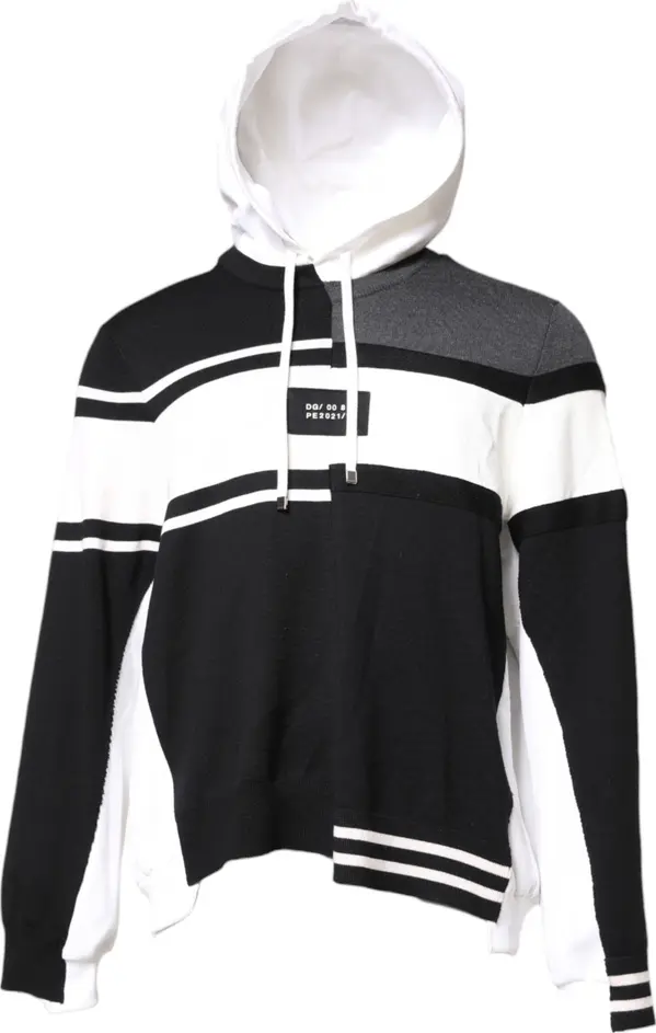 Multicolor Logo Pullover Hooded Sweater