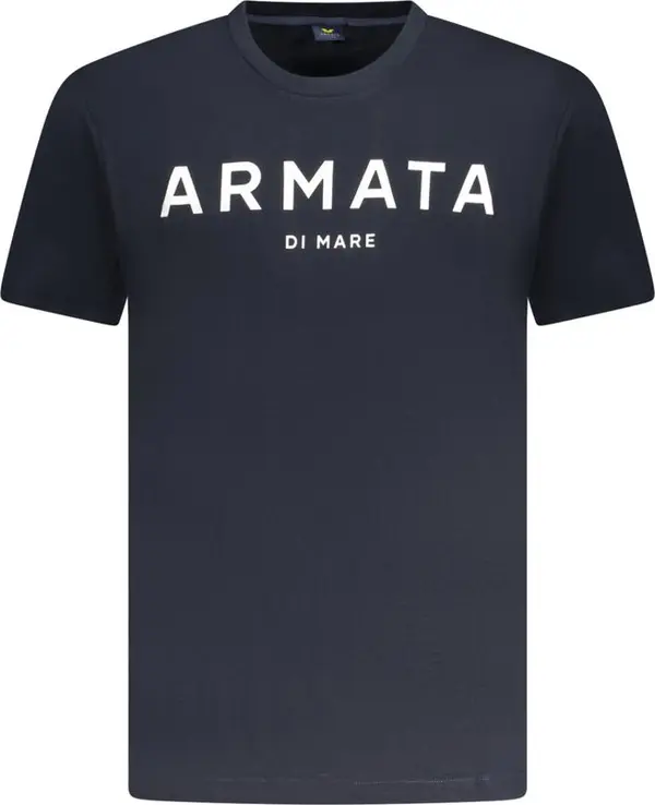 Blu Cotton Men T-Shirt
