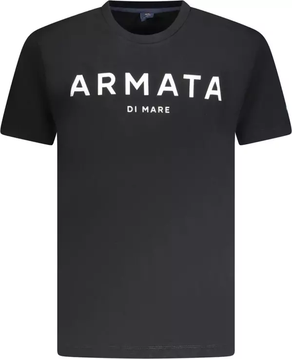 Black Cotton Men's T-Shirt