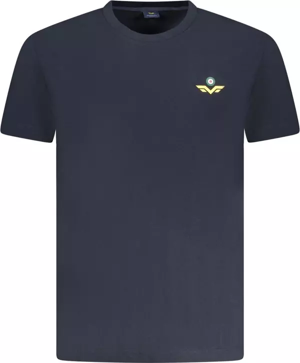 Blu Cotton Men T-Shirt