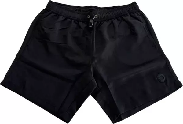 Black Polyester Men's Swim Short