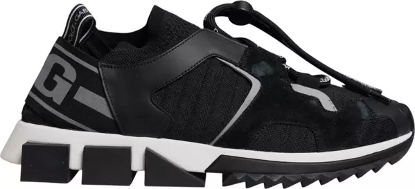 Black Mesh Sorrento Trekking Sneakers Shoes