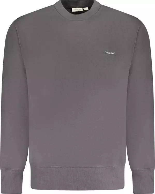 Black Cotton Men's Sweatshirt