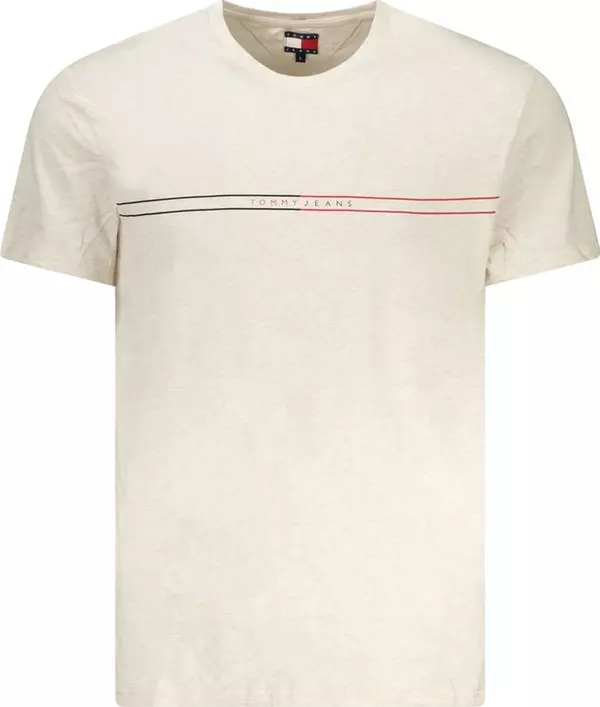 Beige Cotton Men's T-Shirt