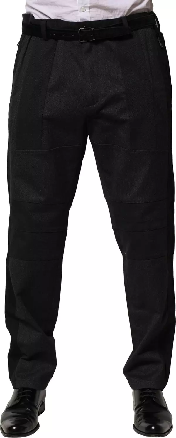 Black Cotton Dress Slim Formal Pants