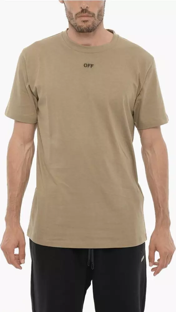 Slim Fit Crew-neck T-Shirt with Embroidered Logo