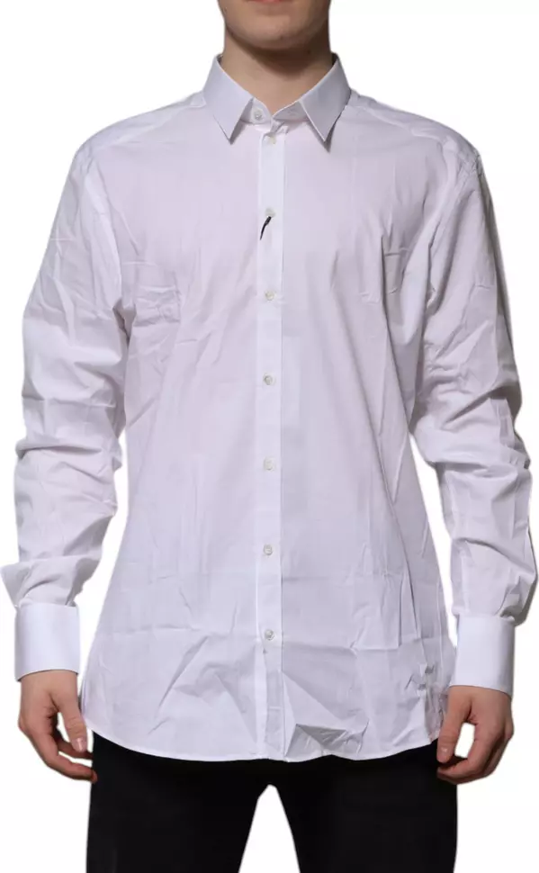 White GOLD Long Sleeve Dress Formal Shirt