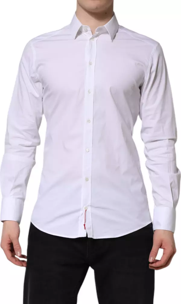 White GOLD Cotton Dress Formal Shirt
