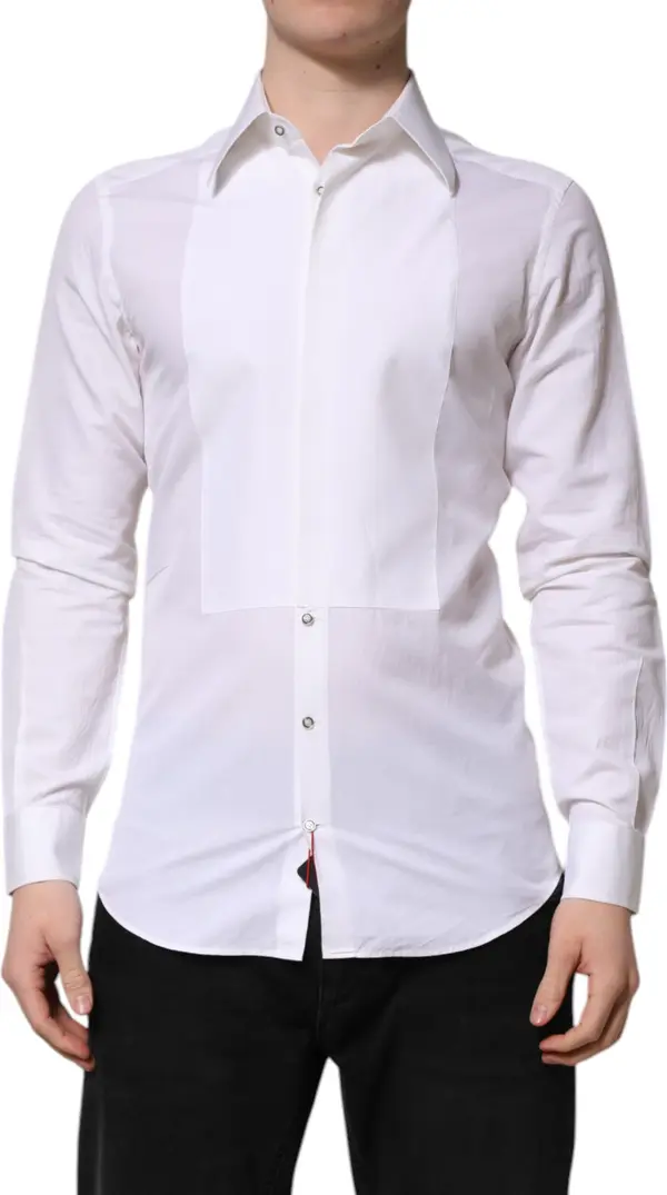 White GOLD Cotton Poplin Dress Formal Shirt