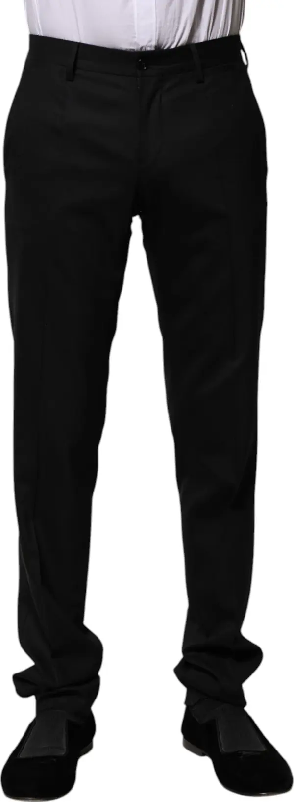 Black Wool Formal Dress Pants