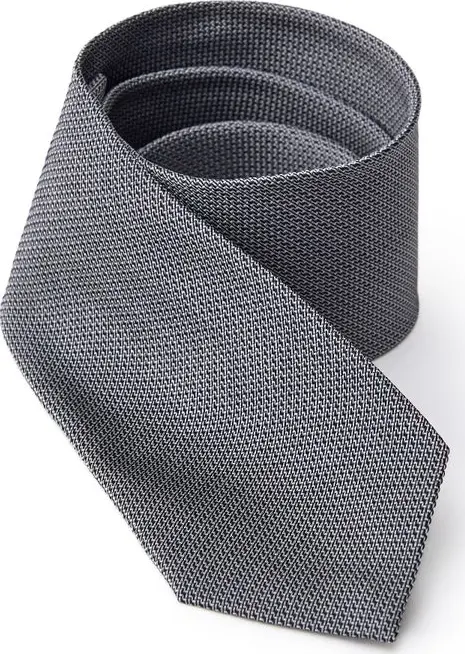 Gray Silk Tie