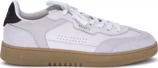 White Calf Leather Bos Taurus Low Top Sneakers