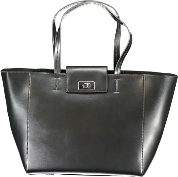 Black Recycled Polyester Women Handbag