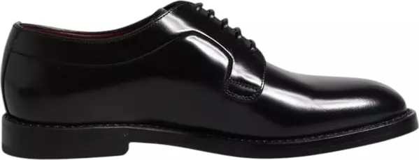 Black Leather Lace Up Derby Dress Formal Shoes
