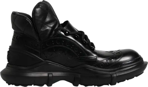 Black Leather Casual Mens Ankle Boots Shoes