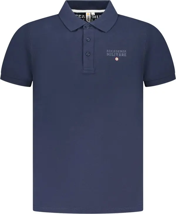 Navy Cotton Men Polo