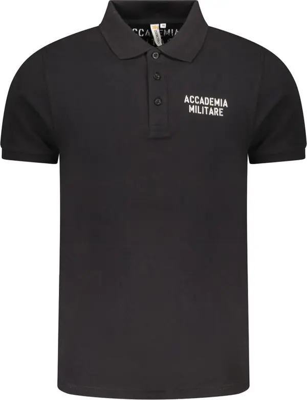 Black Cotton Men's Polo Shirt