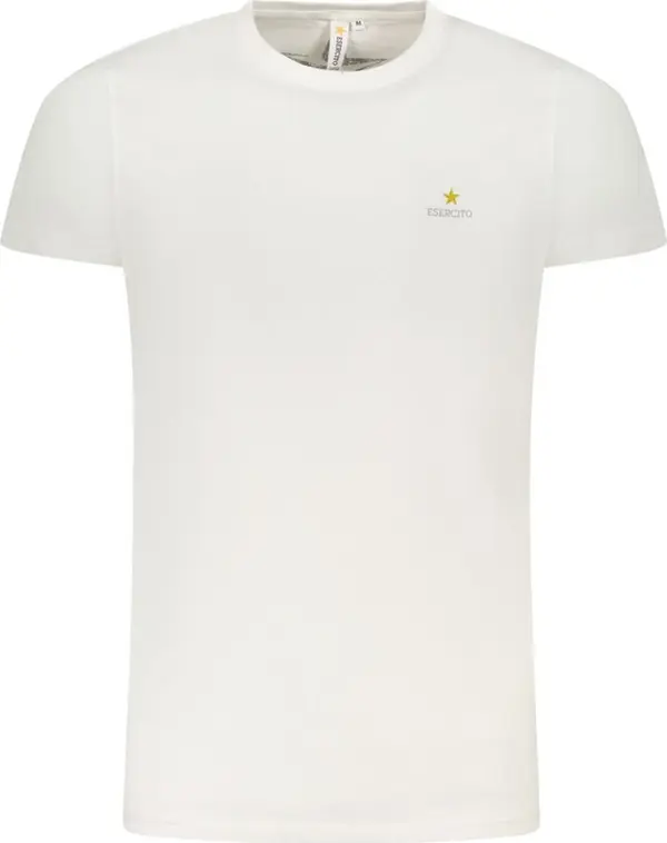 White Cotton Men's T-Shirt
