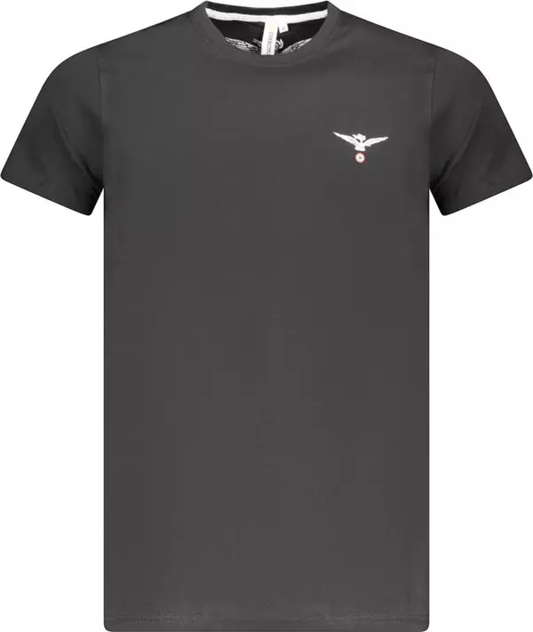 Black Cotton Men's T-Shirt