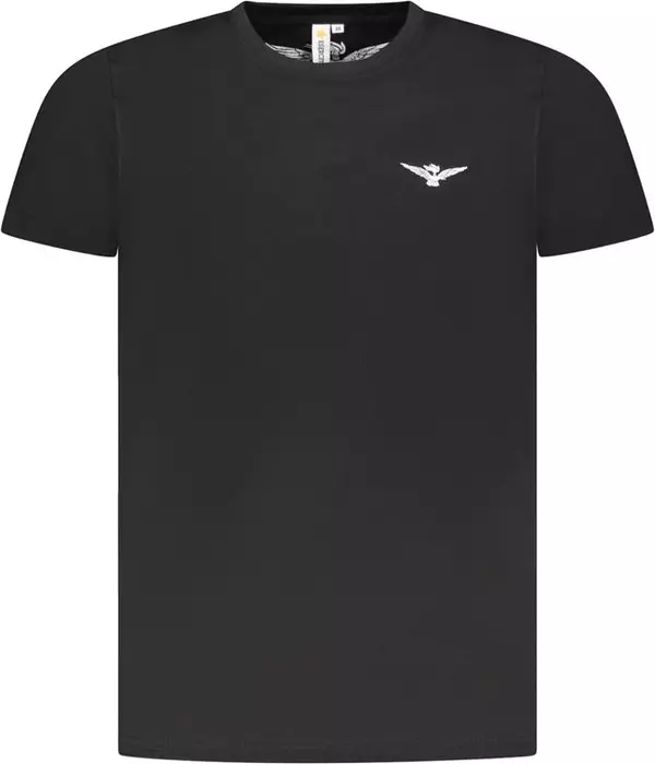 Black Cotton Men's T-Shirt