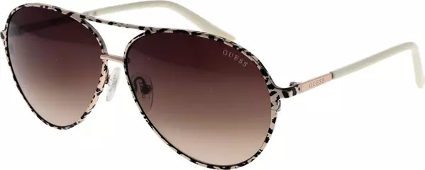 Beige Metal Sunglasses