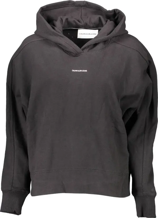 Black Cotton Women's Hoodie