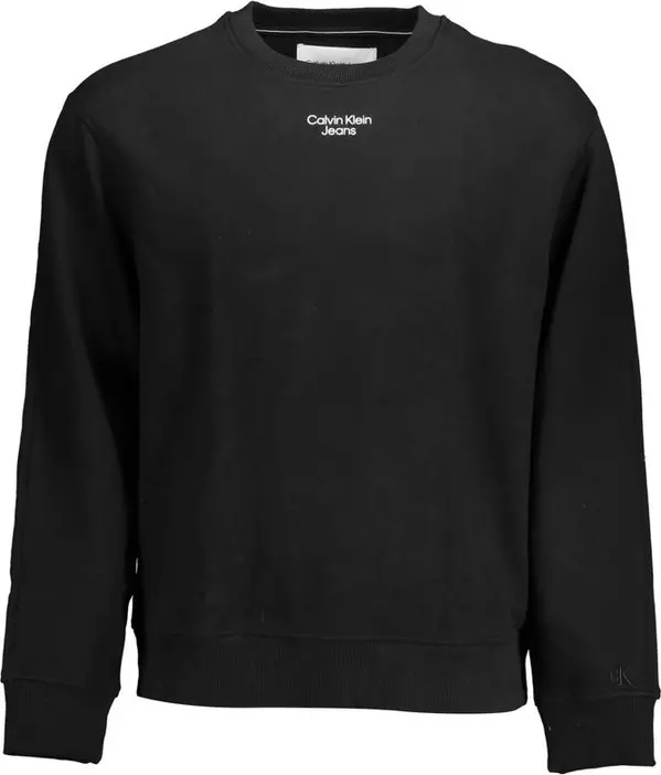 Black Cotton Men's Sweatshirt