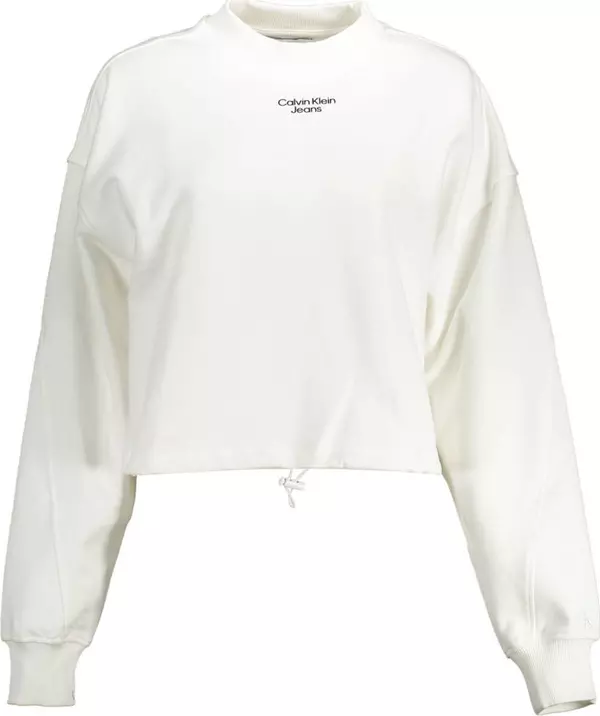 Bianco Cotton Woman Sweatshirt