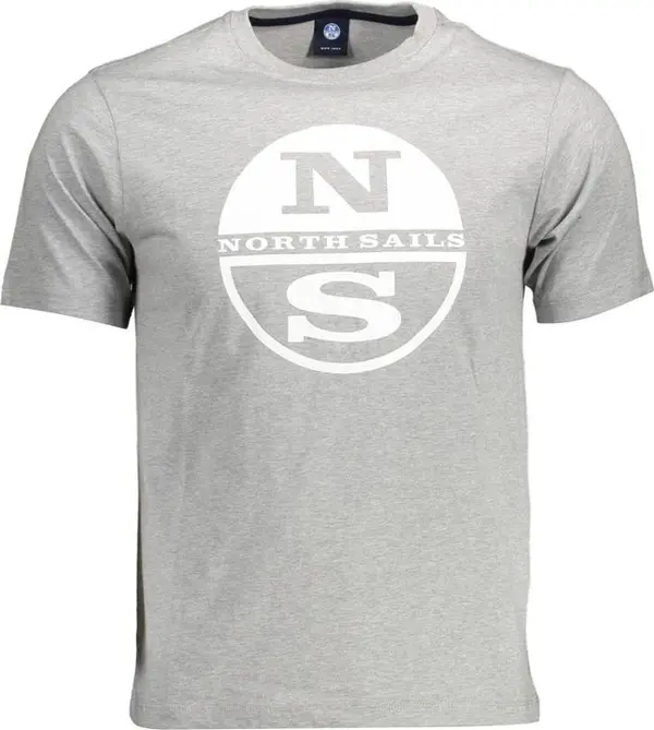 Gray Cotton Men T-Shirt