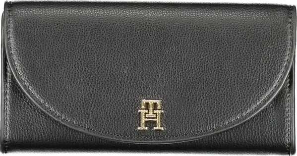 Black Polyurethane Women Wallet