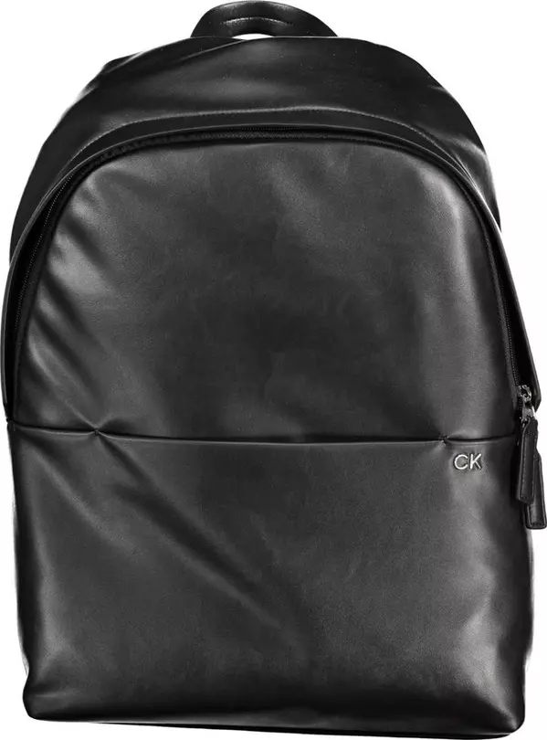 Nero Polyester Men Backpack