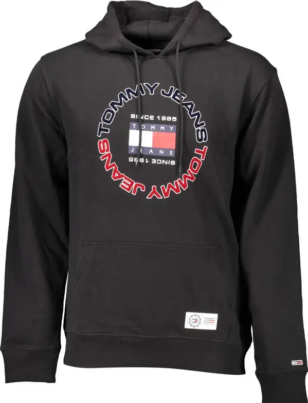 Black Cotton Men's Sweatshirt