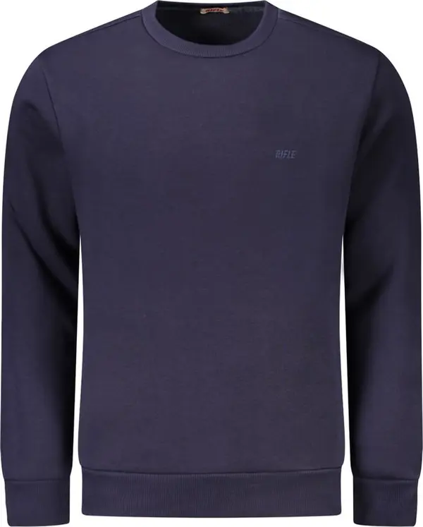 Blue Cotton Men Sweater