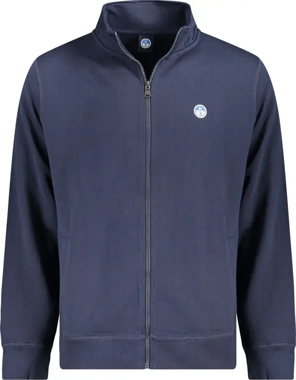 Blue Cotton Male Sweatshirt