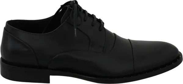 Black Leather Derby Formal Shoes
