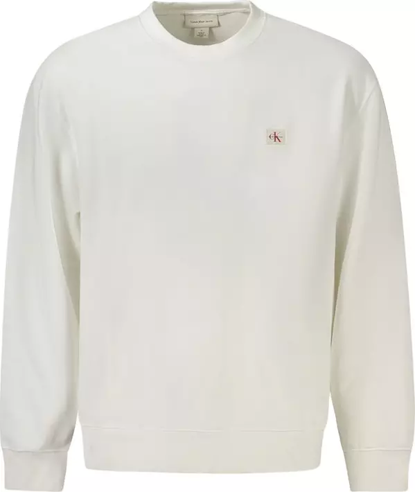 White Cotton Men's Sweatshirt