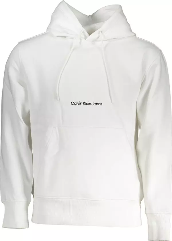 White Cotton Men's Sweatshirt