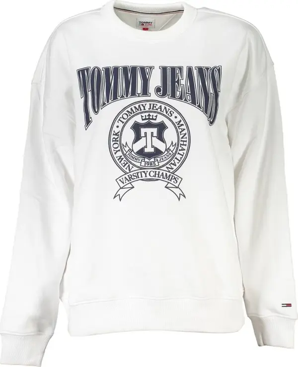 Bianco Cotton Women Sweatshirt