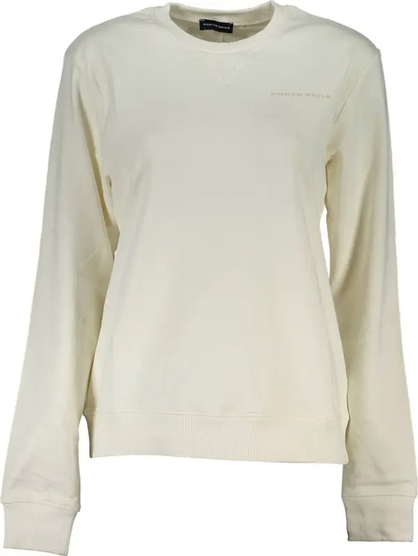 Bianco Cotton Women Sweatshirt