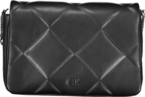 Black Polyester Women's Shoulder Bag