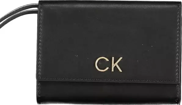 Black Polyester Women Wallet