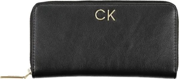 Black Polyester Women Wallet