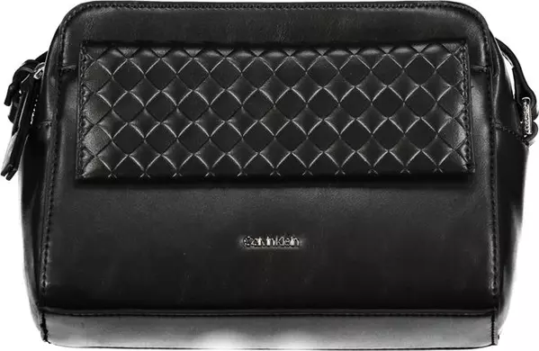 Black Polyester Women Shoulder Bag