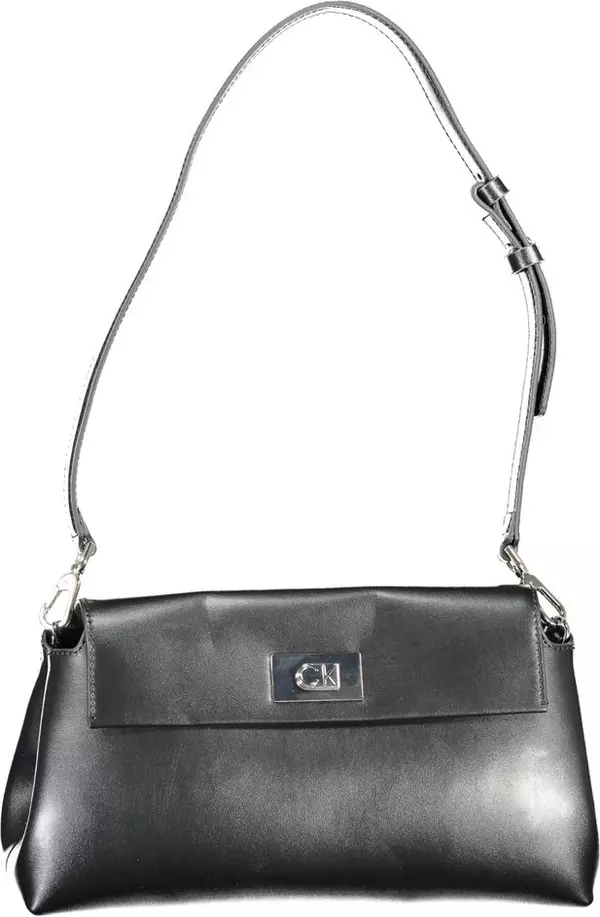 Nero Polyurethane Women Shoulder Bag