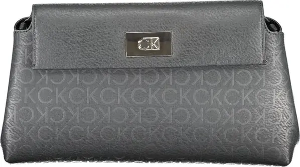 Black Polyester Women's Shoulder Bag