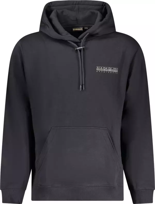 Black Cotton Men Sweater