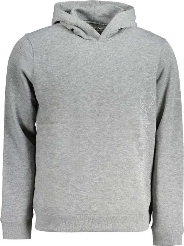 Grigio Polyester Men's Hoodie