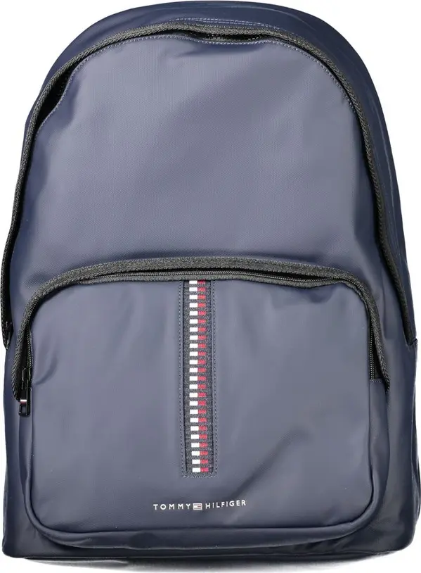 Blue Polyurethane Men's Backpack