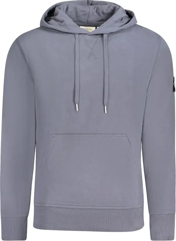 Blue Cotton Men Sweater